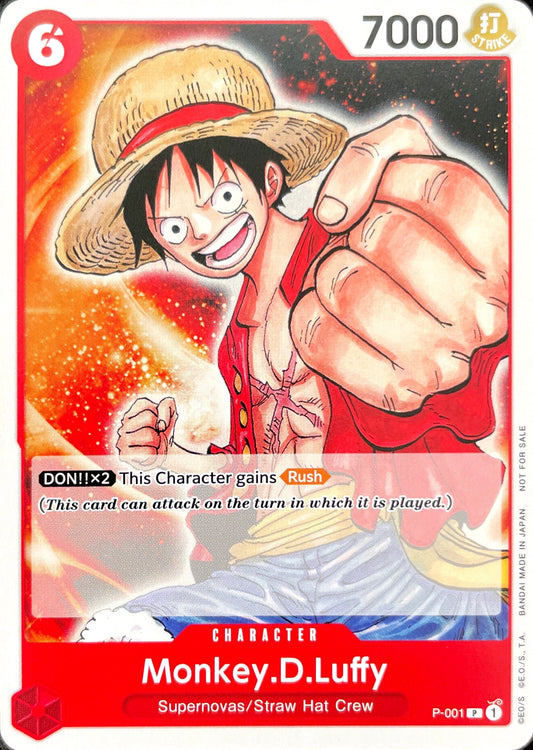 P-001 Monkey. D. Luffy Character Card Promo