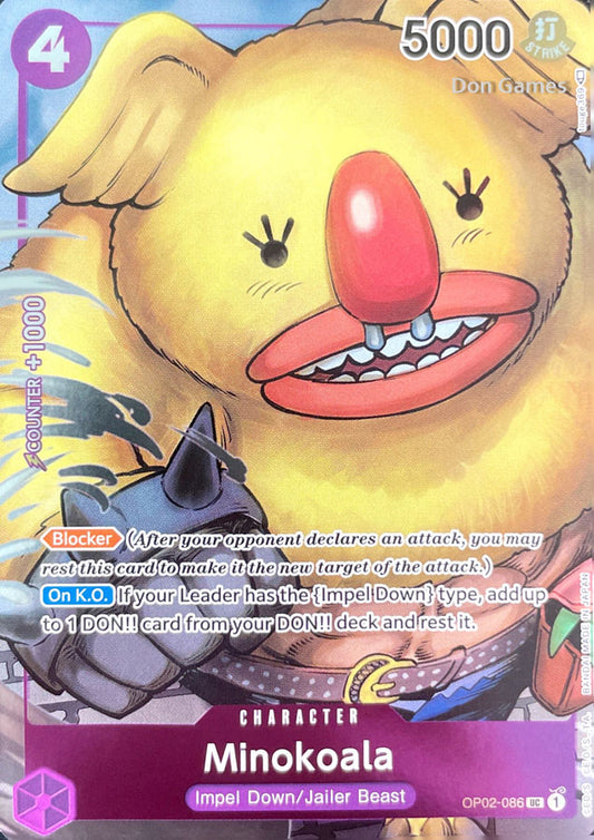 OP02-086 Minokoala Character Card Alternate Art