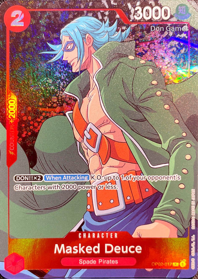 OP02-017 Masked Deuce Character Card Alternate Art