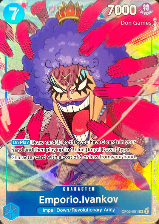 OP02-051 Emporio Ivankov Character Card Alternate Art