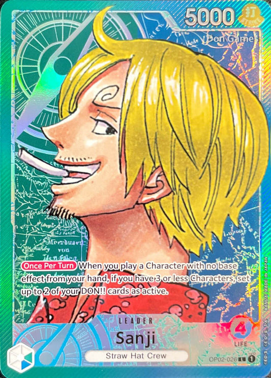 OP02-026 Sanji Leader Card Alternate Art