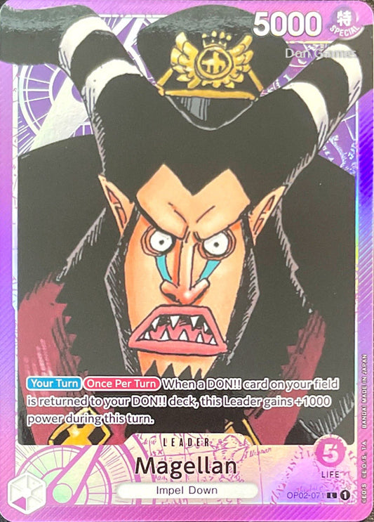 OP02-071 Magellan Leader Card Alternate Art