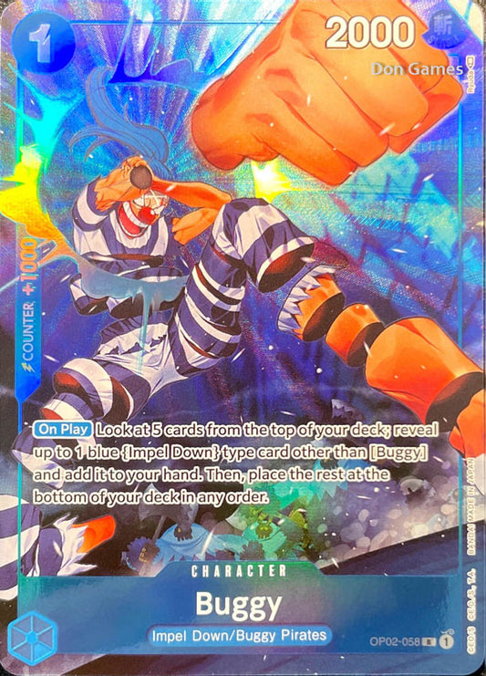 OP02-058 Buggy Character Card Alternate Art