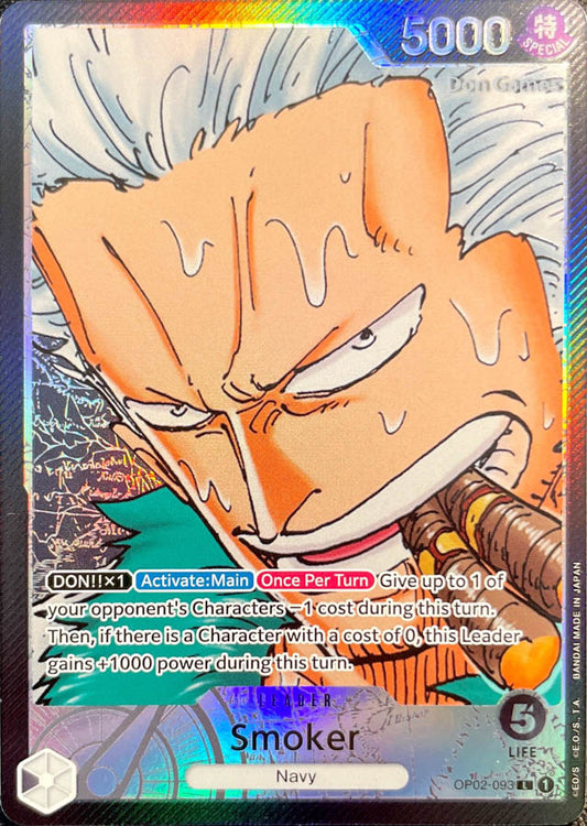 OP02-093 Smoker Leader Card Alternate Art