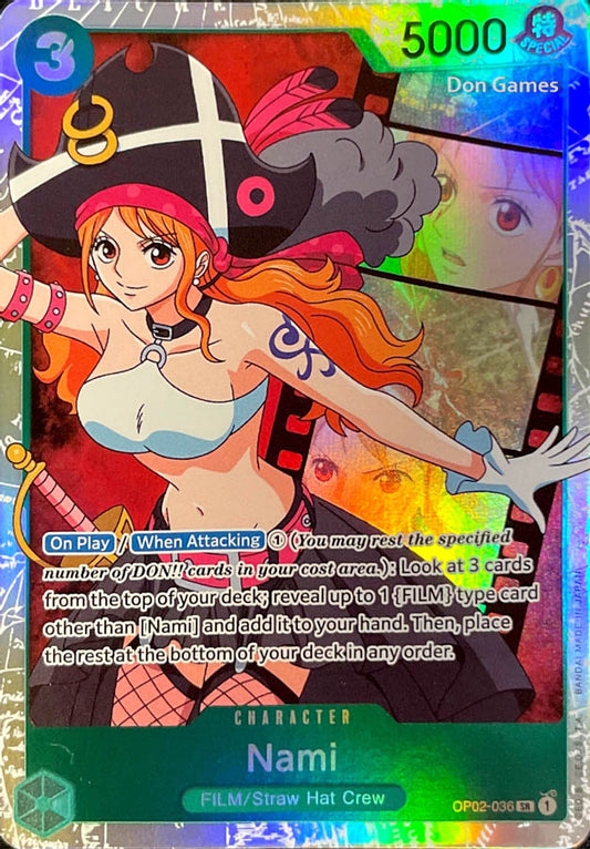 OP02-036 Nami Character Card