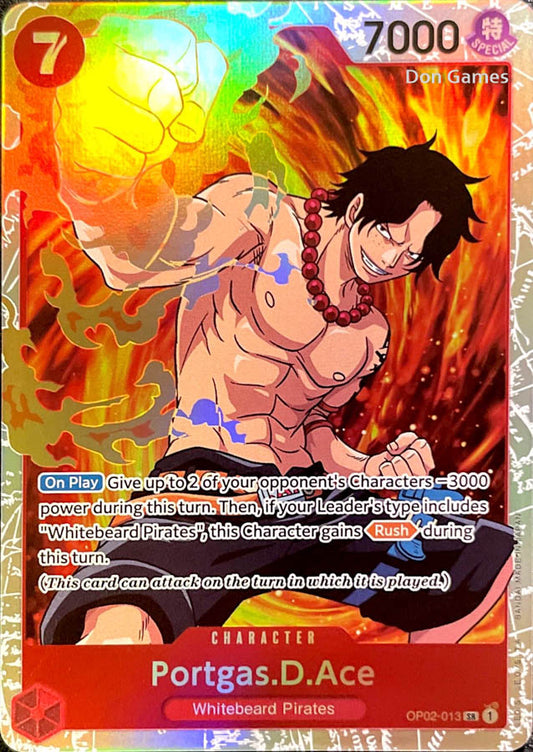 OP02-013 Portgas. D. Ace Character Card