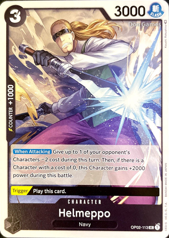 OP02-113 Helmeppo Character Card