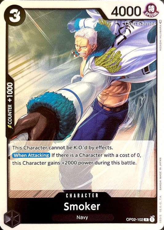 OP02-102 Smoker Character Card