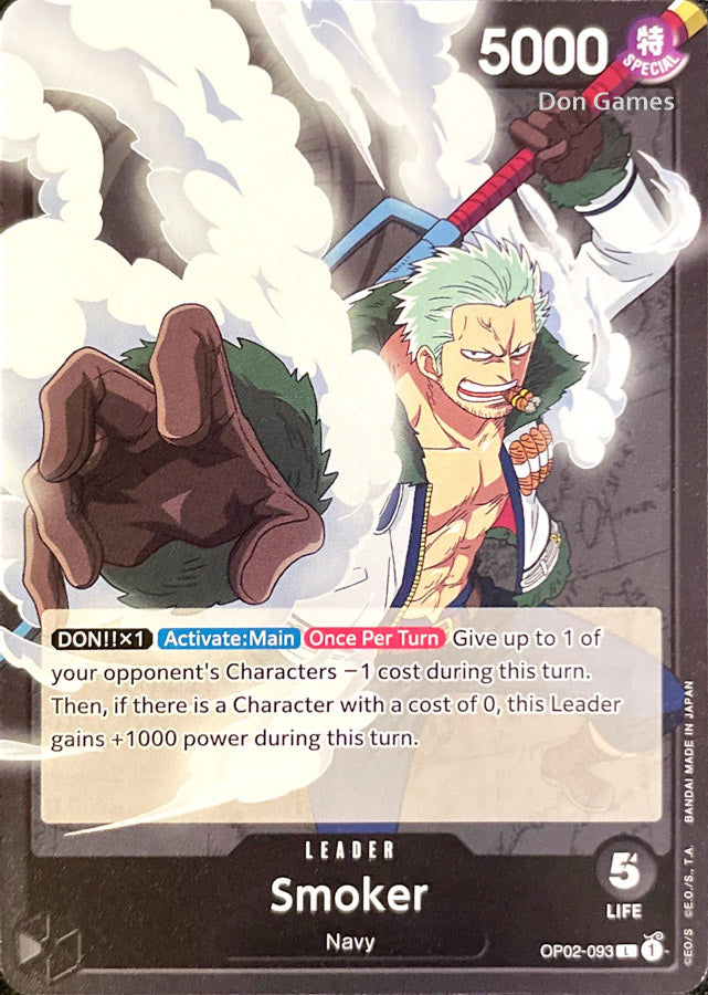 OP02-093 Smoker Leader Card