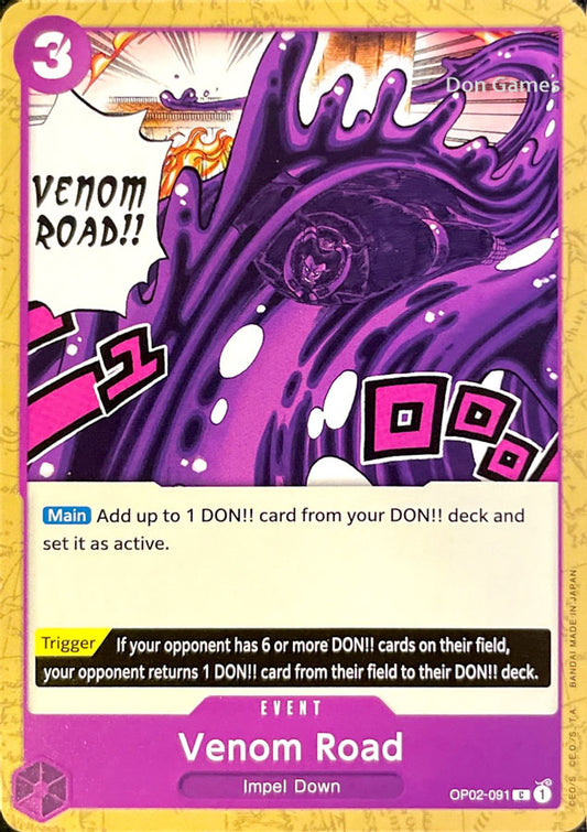 OP02-091 Venom Road Event Card