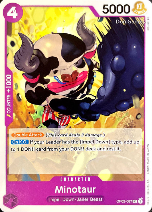 OP02-087 Minotaur Character Card