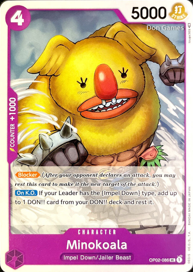 OP02-086 Minokoala Character Card