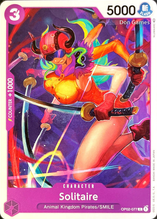 OP02-077 Solitaire Character Card