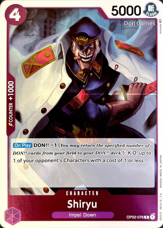 OP02-076 Shiryu Character Card