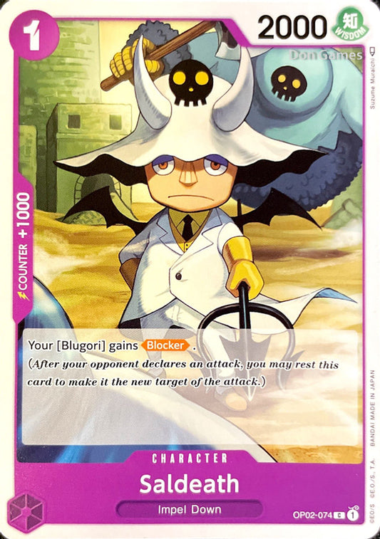 OP02-074 Saldeath Character Card