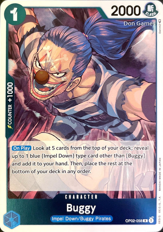 OP02-058 Buggy Character Card