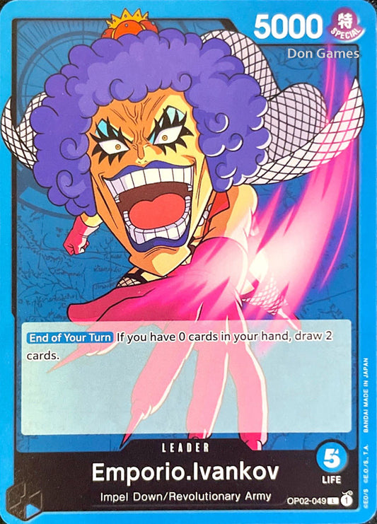 OP02-049 Emporio. Ivankov Leader Card