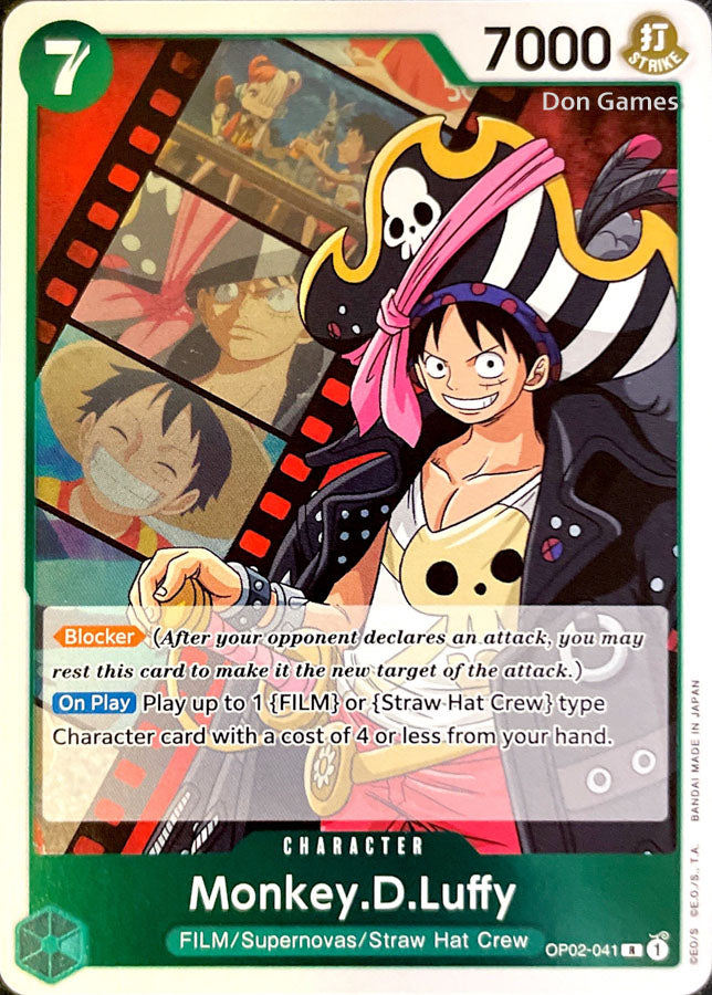 OP02-041 Monkey. D. Luffy Character Card