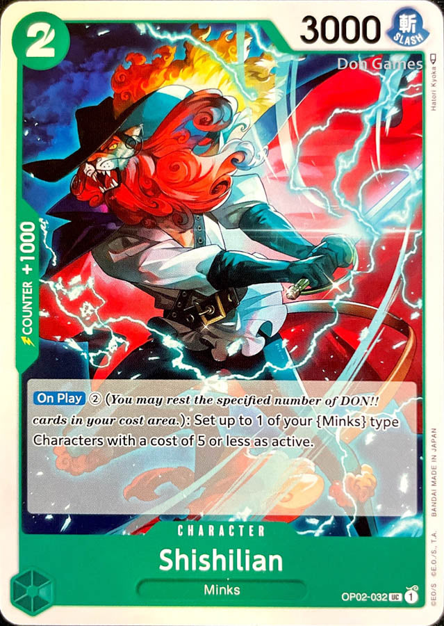 OP02-032 Shishilian Character Card