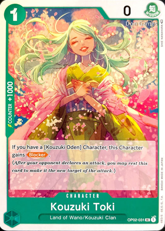 OP02-031 Kouzuki Toki Character Card