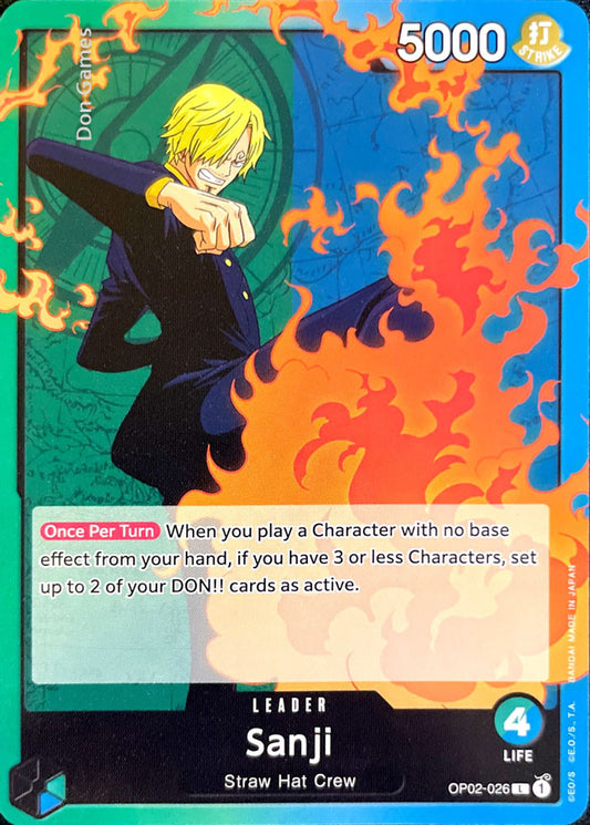 OP02-026 Sanji Leader Card