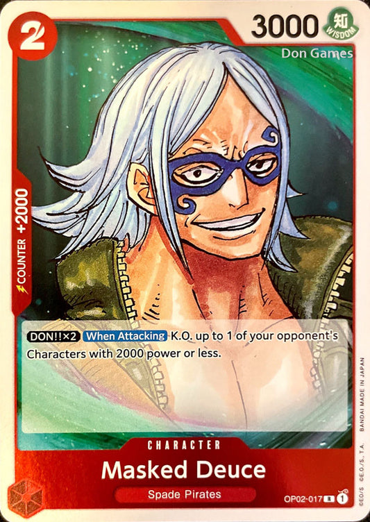 OP02-017 Masked Deuce Character Card