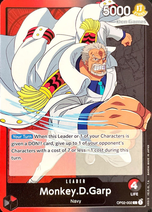 OP02-002 Monkey D. Garp Leader Card