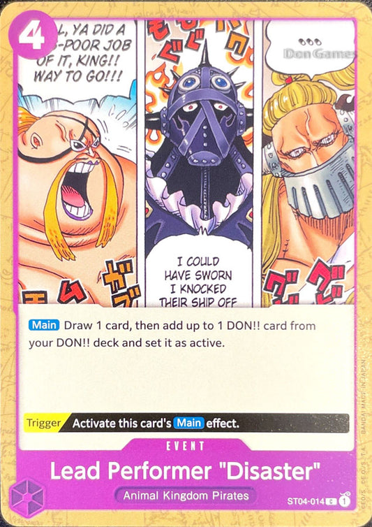 ST04-014 Lead Performer "Disaster" Event Card Revised Version
