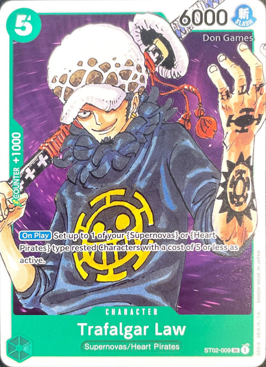 ST02-009 Trafalgar Law Character Card Revised Version