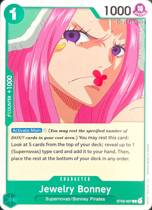 ST02-007 Jewelry Bonney Character Card Revised Version