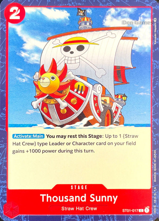 ST01-017 Thousand Sunny Stage Card Revised Version