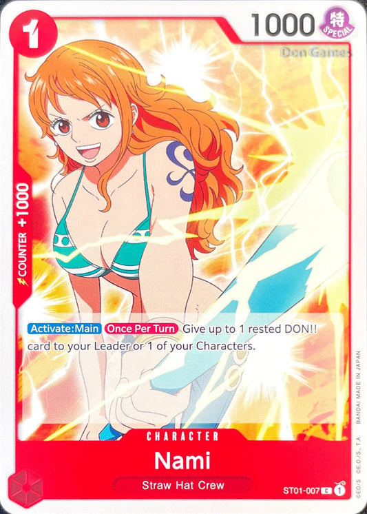 ST01-007 Nami Character Card Revised Version