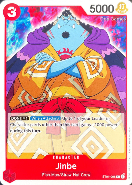 ST01-005 Jinbe Character Card Revised Version