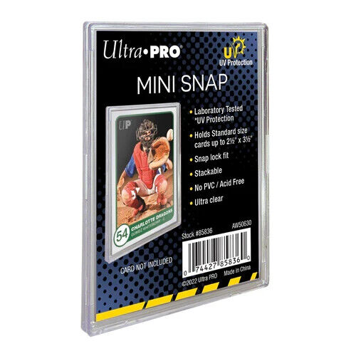 Ultra Pro Mini Snap UV Protection Card Holder (Standard Size)
